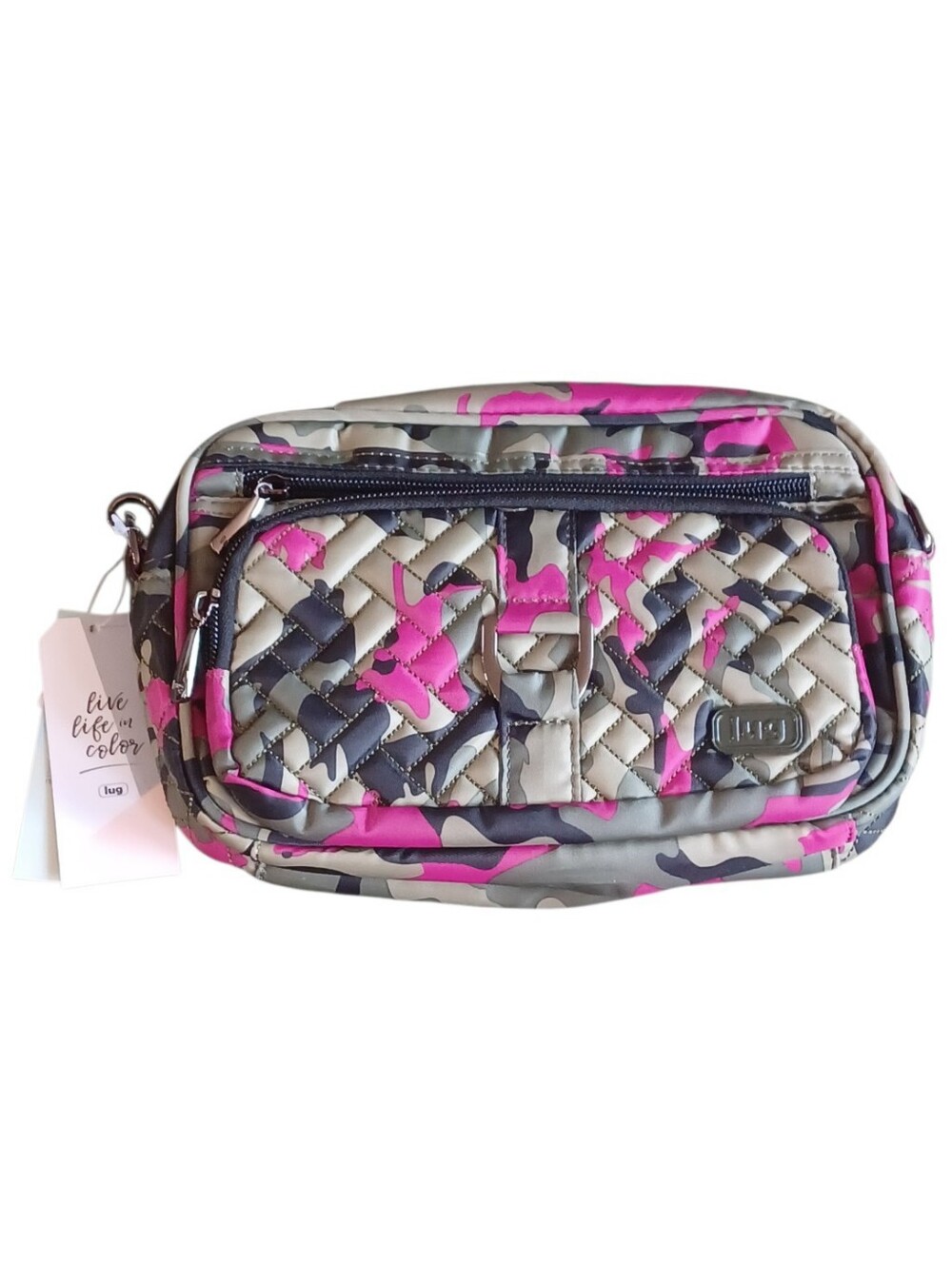 Lug Carousel Mini Crossbody Bag In Camo Pink NWT 💕
